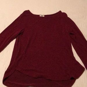 Red long sleeve sweater/shirt “light sweater”